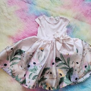 H&M Pastel Floral Bunny Dress